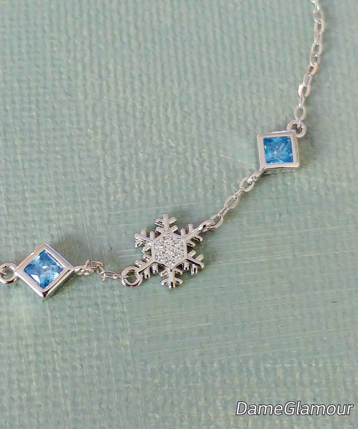 925 sterling silver bracelet,dainty bracelet earring set,s925 adjustable ring,snowflake earring,christmas gift idea,gift for her birthday