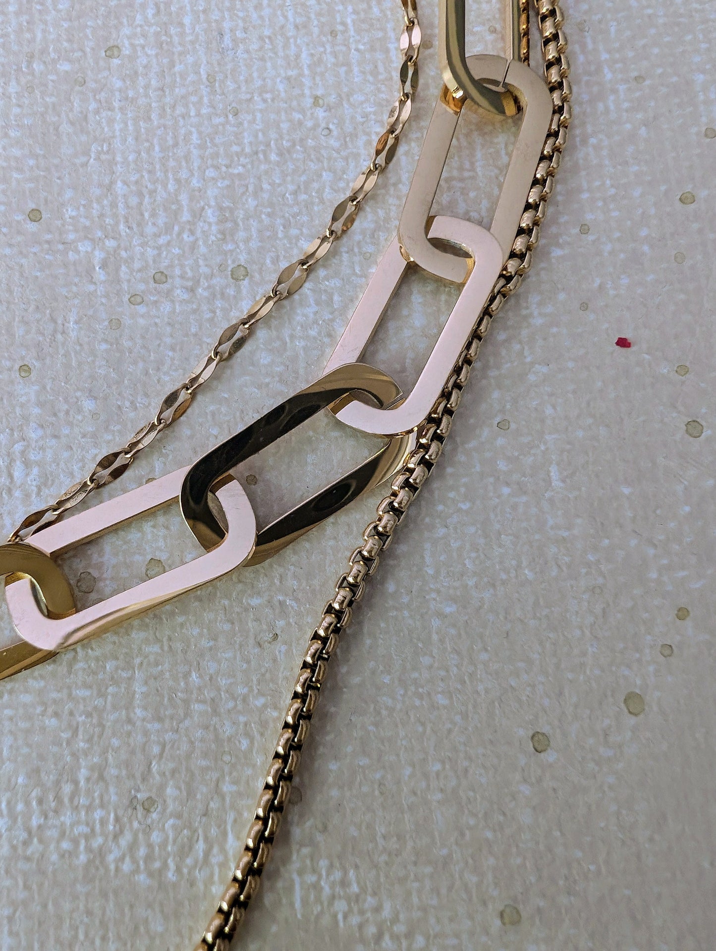 Layered gold chain pendant necklace set, thunderbolt charm, boho multi layer necklace, 14K gold sunshine pendant, chunky link chain choker